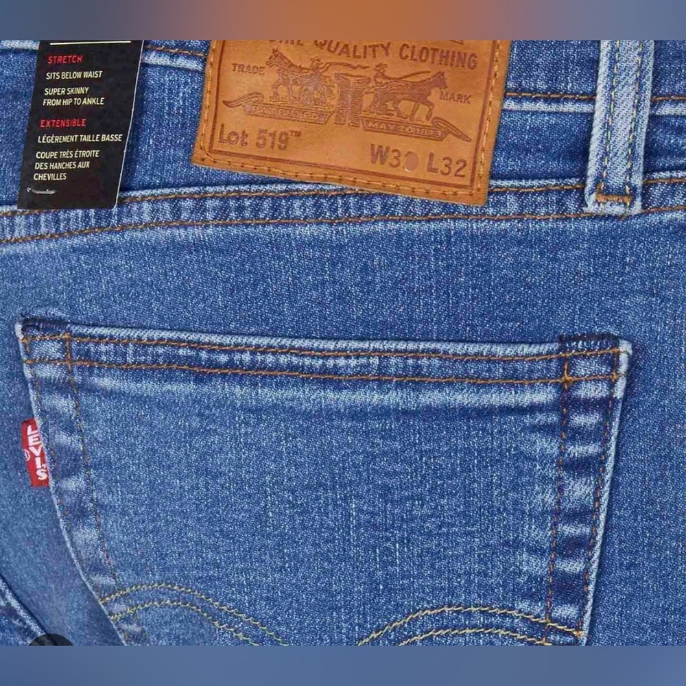 Levi’s stretch skinny BIG E jeans 519 30x32